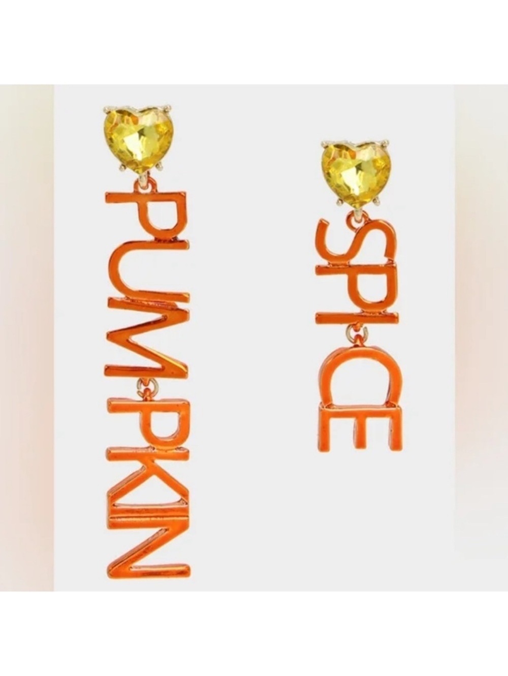 Betsey Johnson Pumpkin Spice Earrings NEW